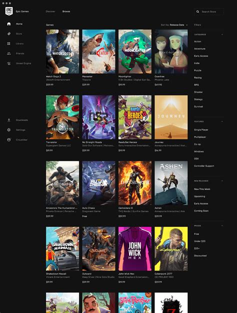 Epic Games Store Free Games List 2024